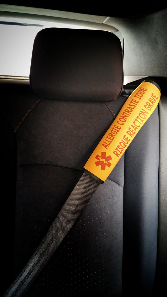 Protege ceinture allergie contraste iodé