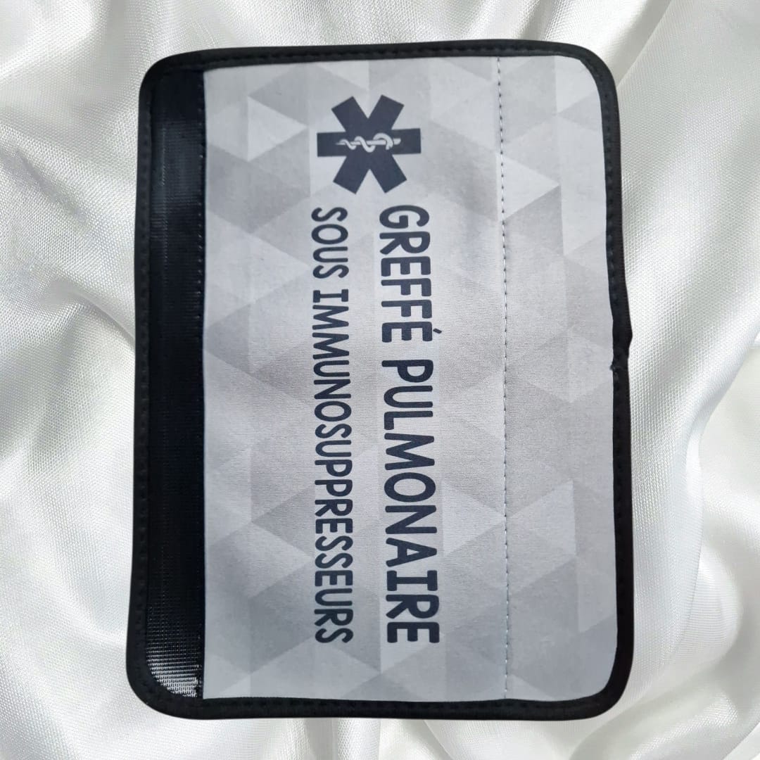 Protège ceinture de sécurité « Greffé. Sous immunosuppresseurs »