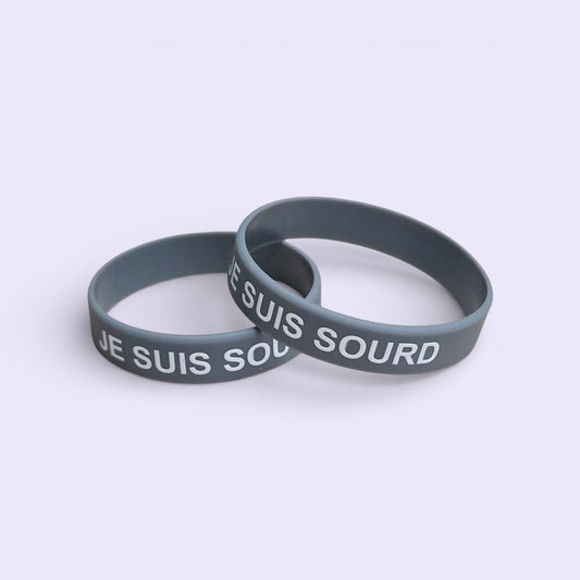 Bracelet d’alerte médicale – Je suis sourd