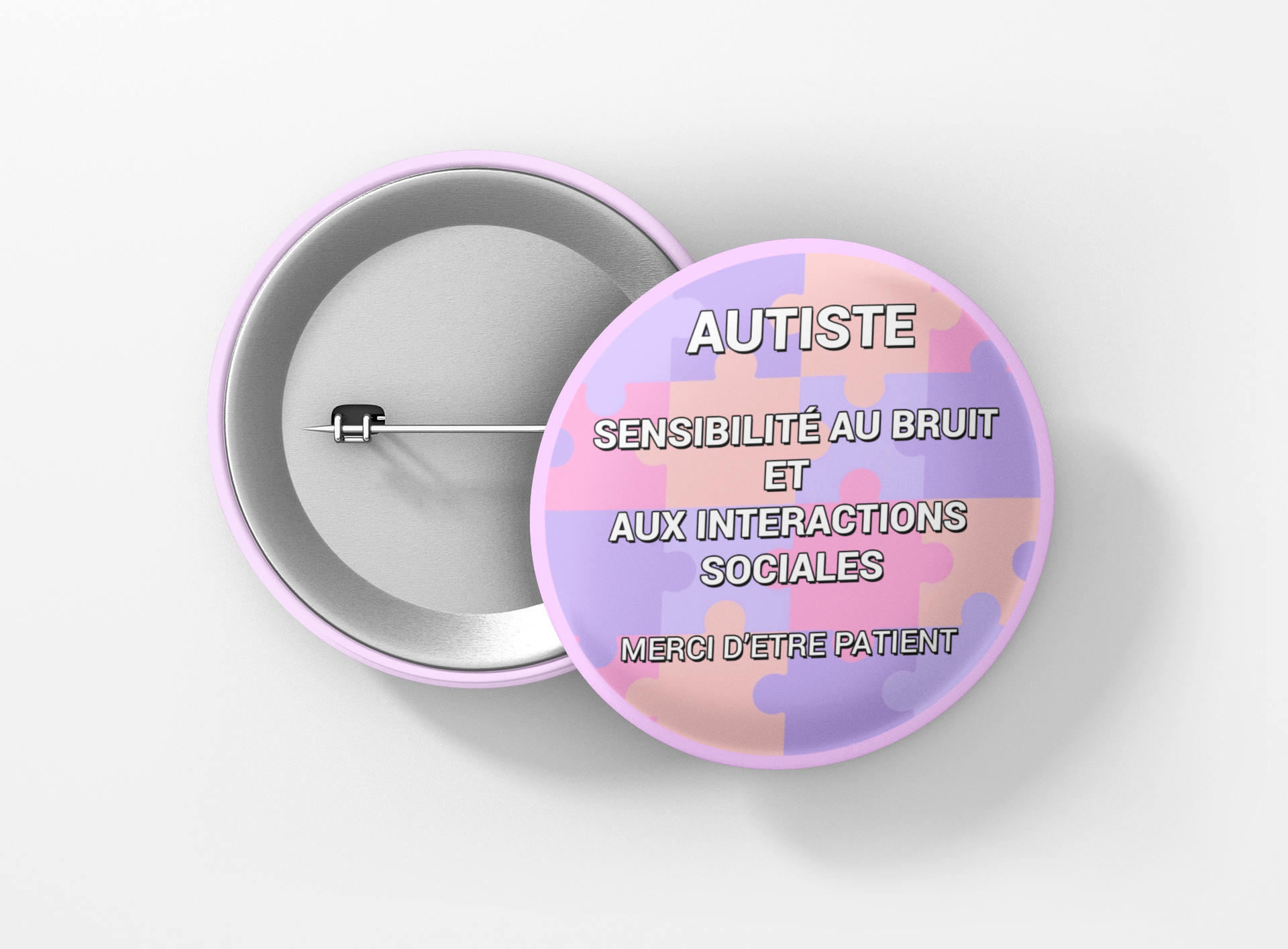 Autiste sensibilite au bruit. visuel rose 