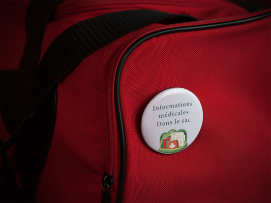 Badge informations médicales