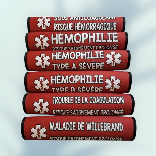 Protège ceinture de sécurité « Trouble de la coagulation »