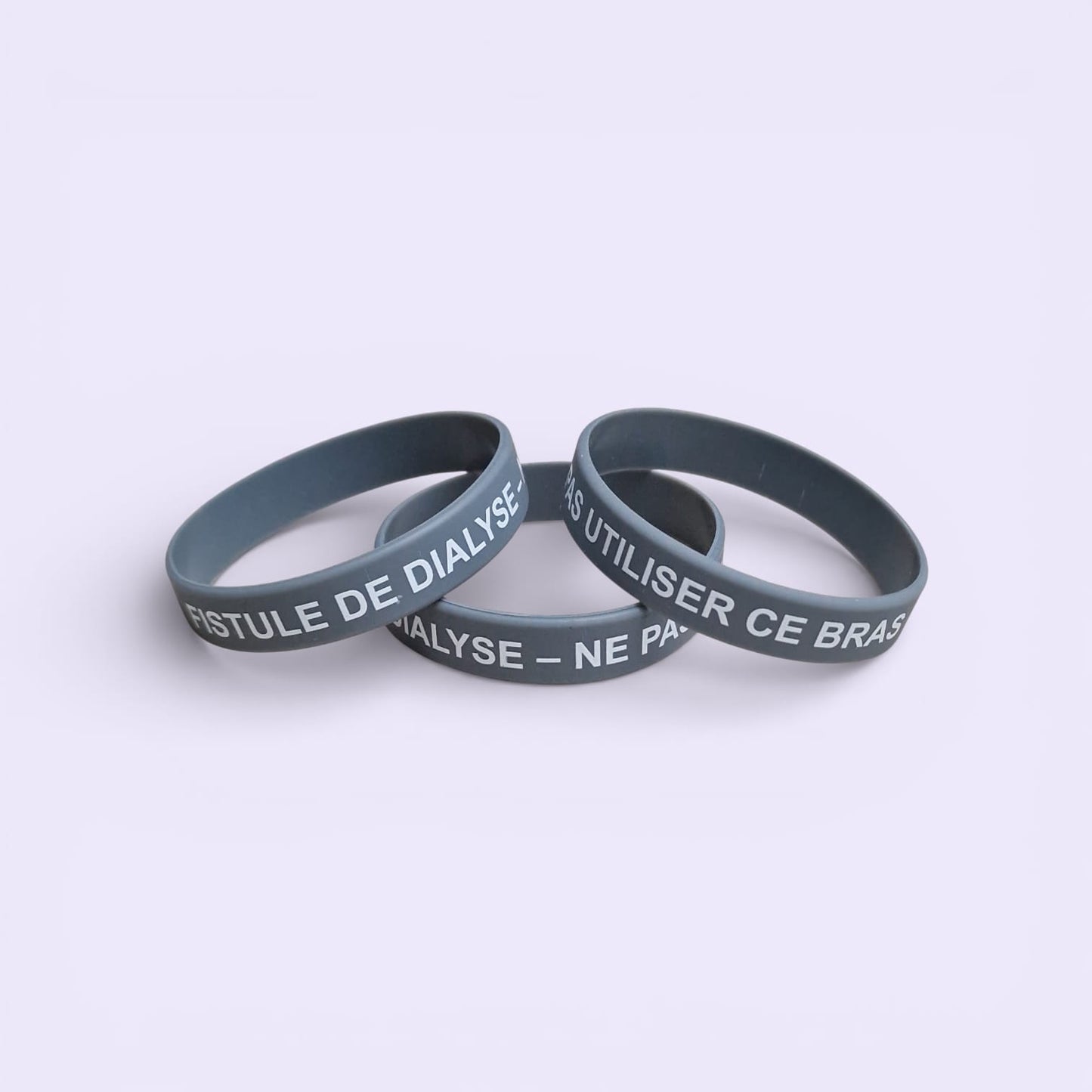 Bracelet d’alerte médicale – Fistule de dialyse. Ne pas utiliser ce bras.