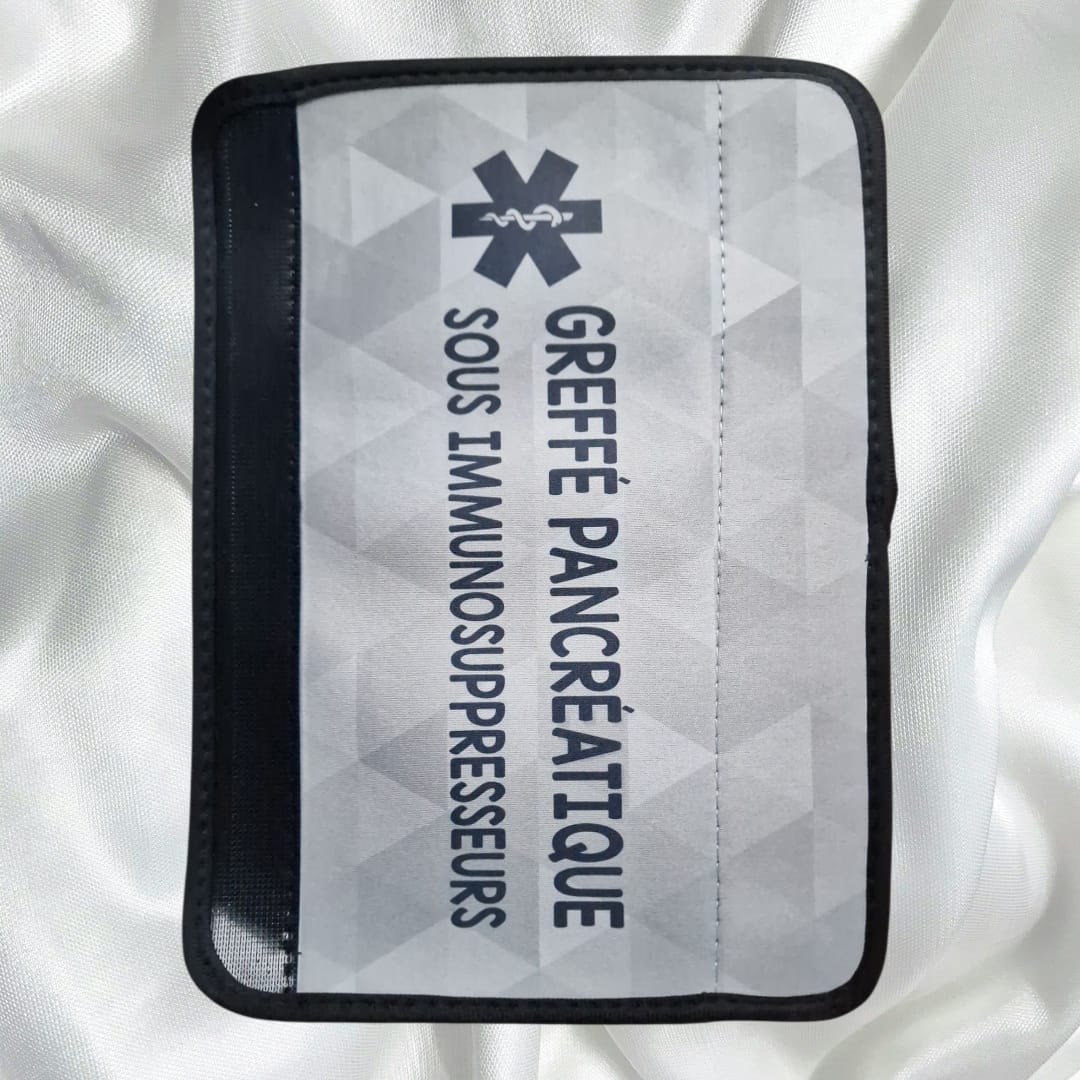 Protège ceinture de sécurité « Greffé. Sous immunosuppresseurs »