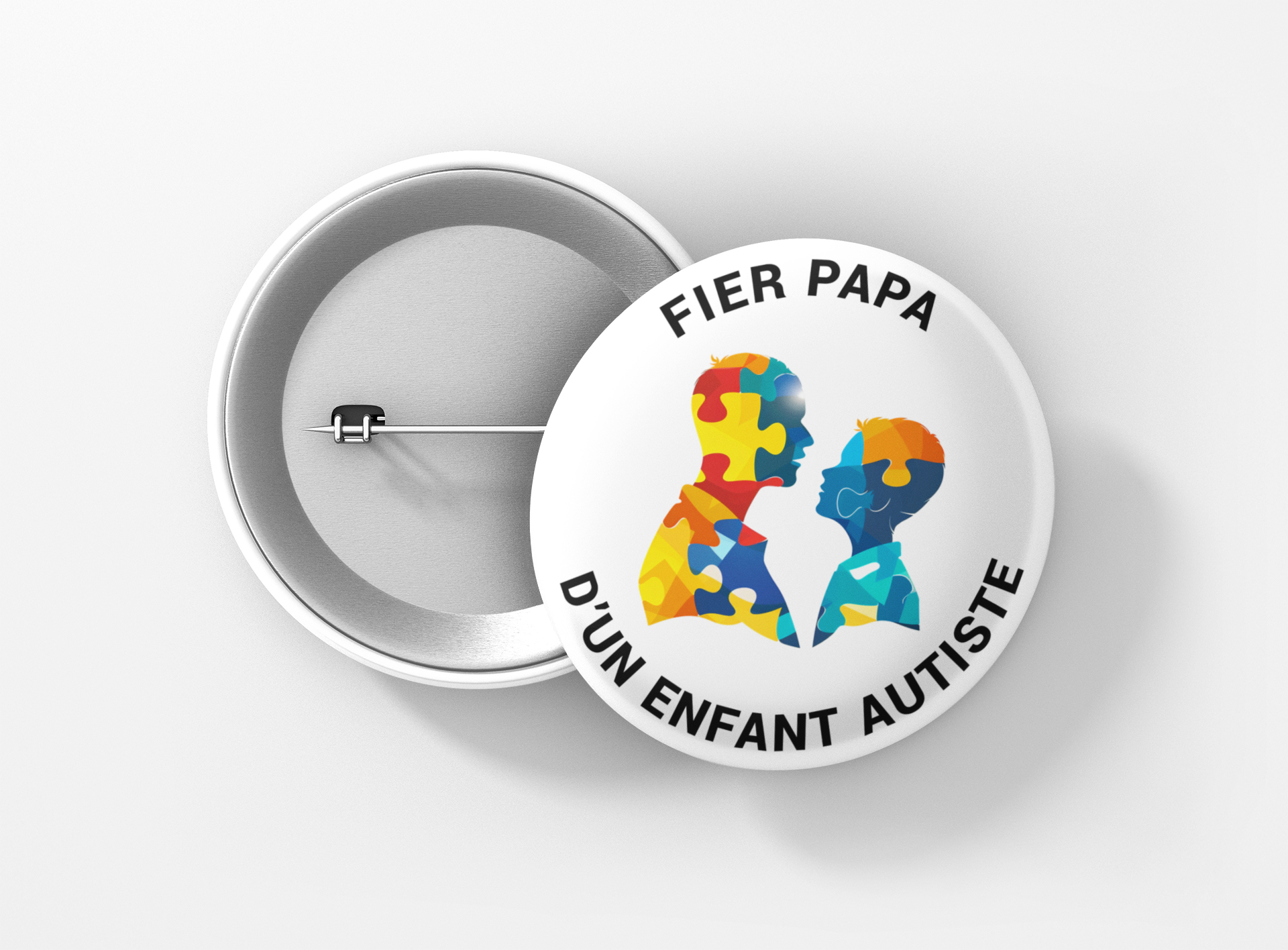 Fier papa enfant autiste puzzle