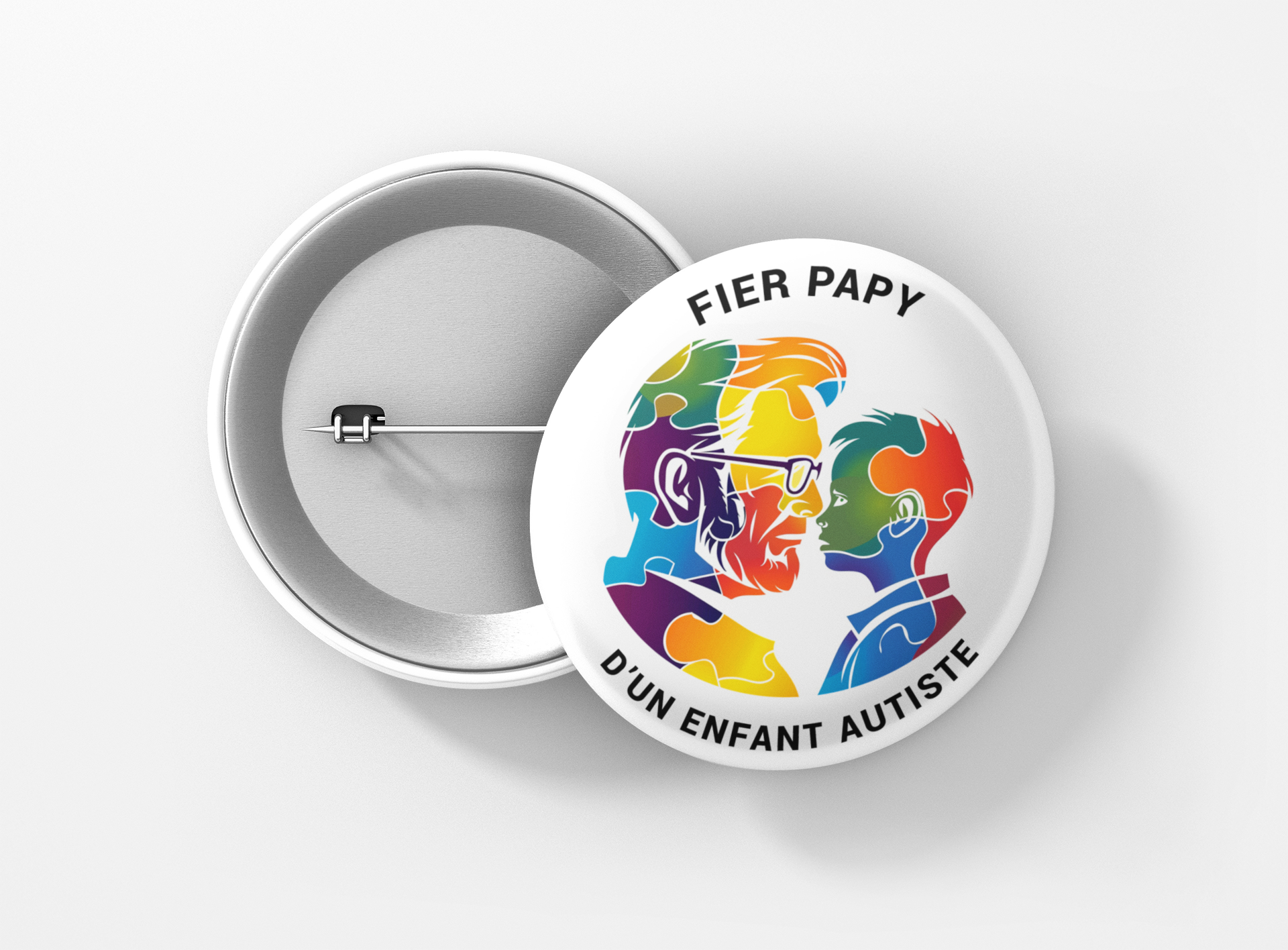Fier papy enfant autiste puzzle