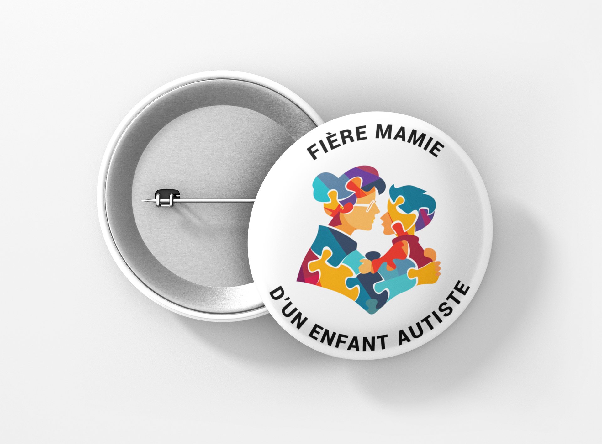 Fière mamie enfant autiste.