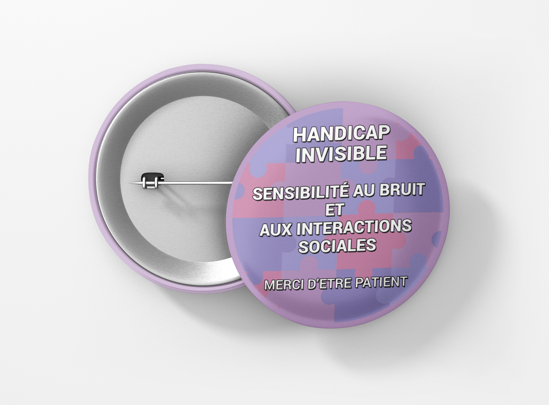 Handicap invisible. Sensibilité bruit. Sensibilité interactions sociales. Mauve