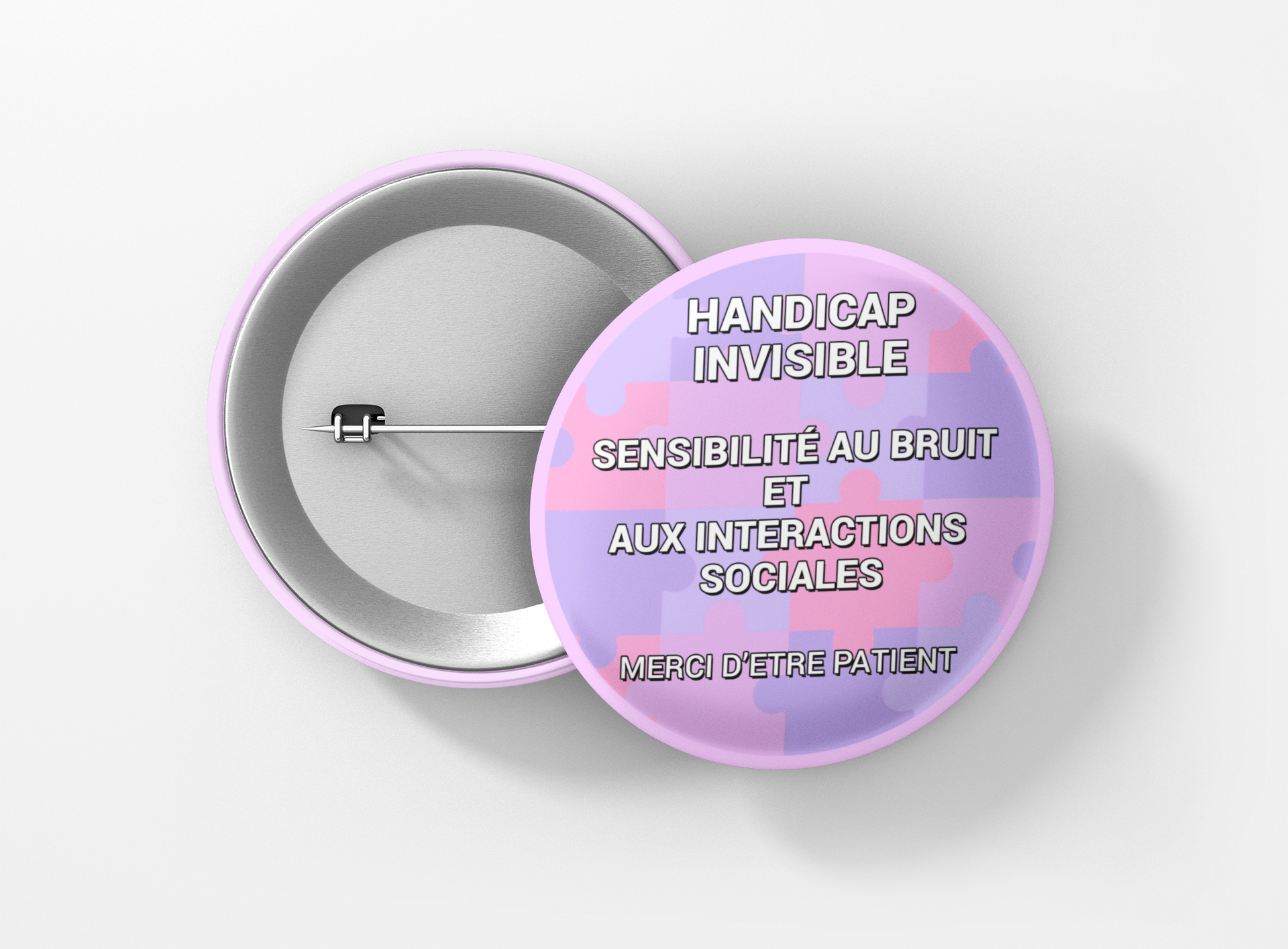 Handicap invisible. Sensibilité bruit. Sensibilité interactions sociales. Rose