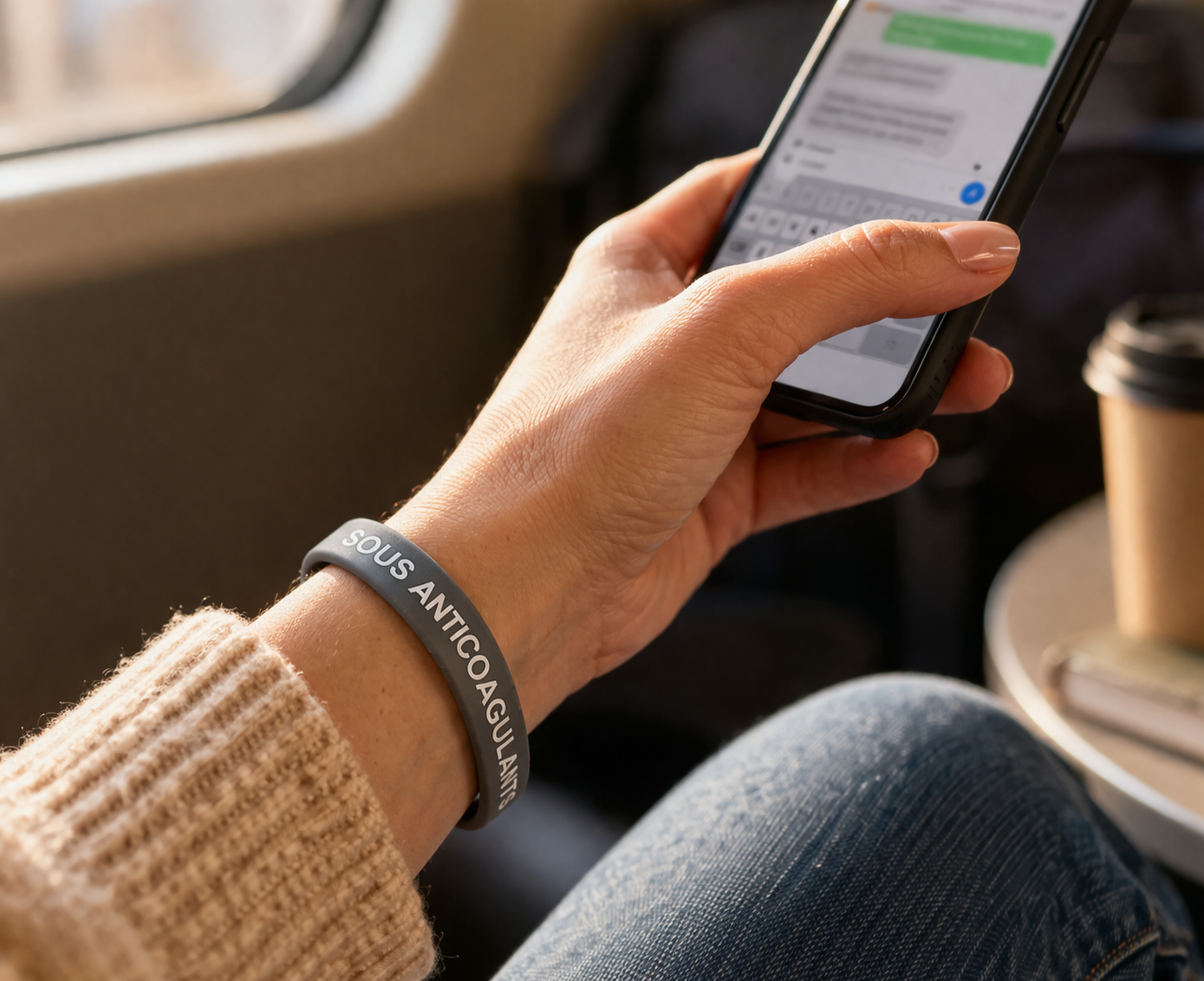 Bracelet d’alerte médicale – Sous anticoagulants
