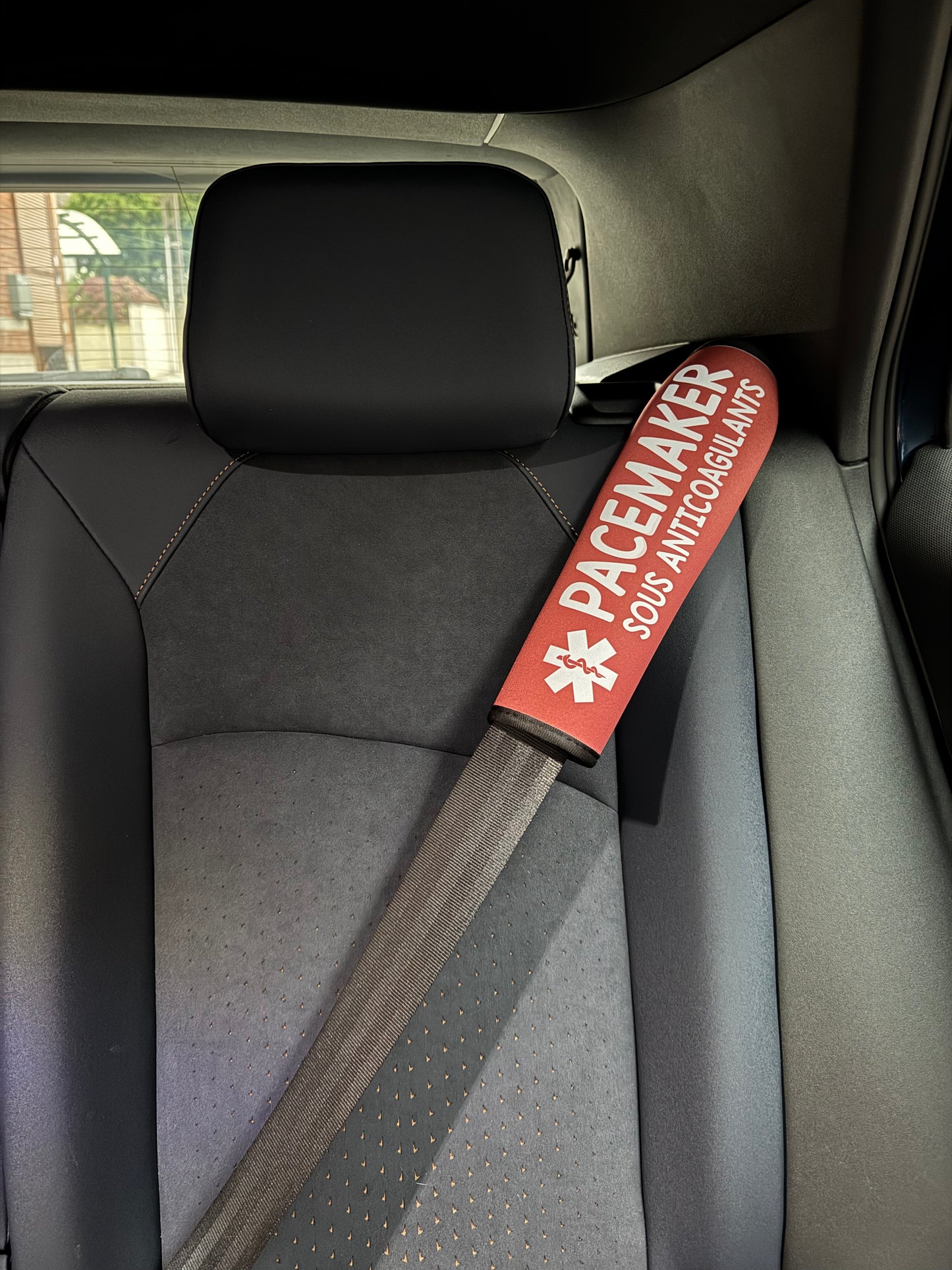 Protège ceinture de sécurité PACEMAKER/DEFIBRILLATEUR