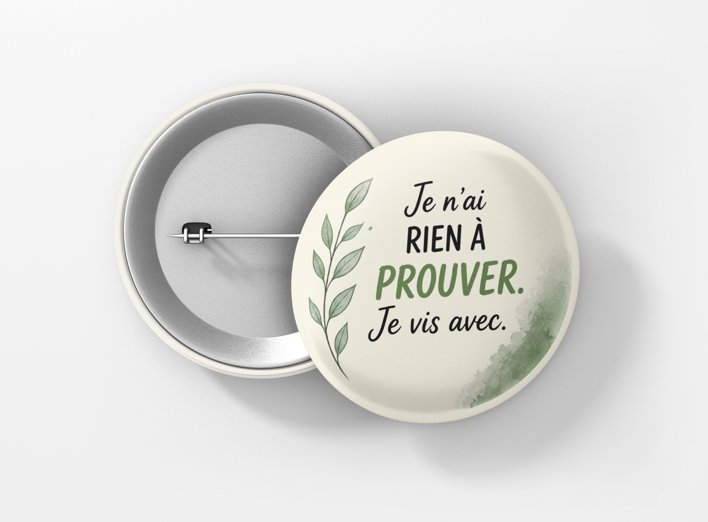 Mots pour maux je n'ai rien à prouver je vis avec