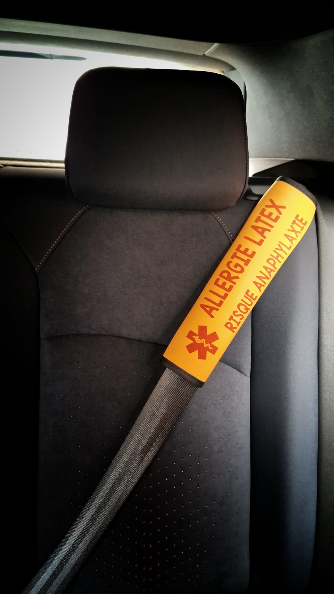 Protege ceinture allergie Latex