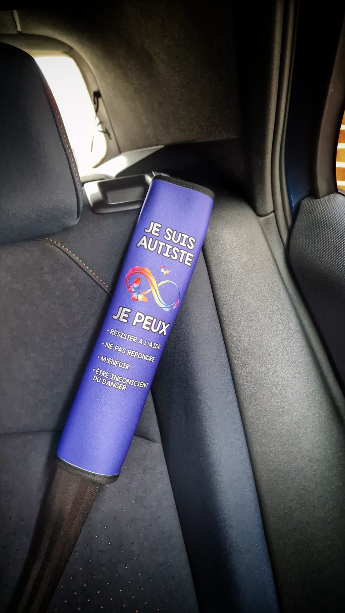 Protège ceinture de sécurité AUTISME