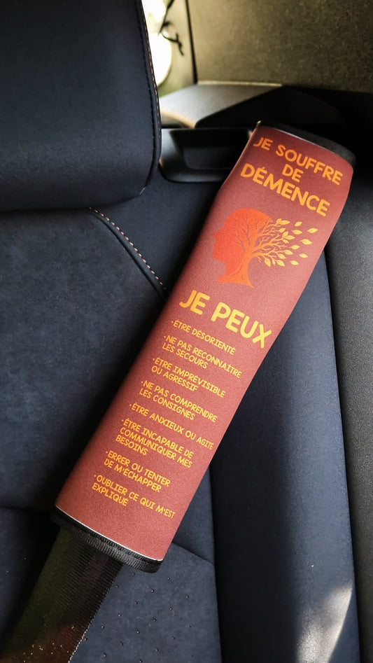 Protege ceinture de securite démence