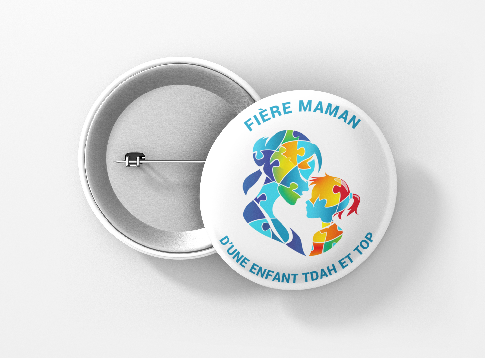 TDAH TOP fière maman fille puzzle