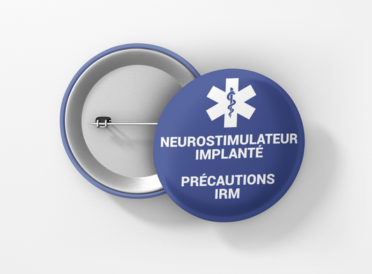 badge neurostimulateur implanté