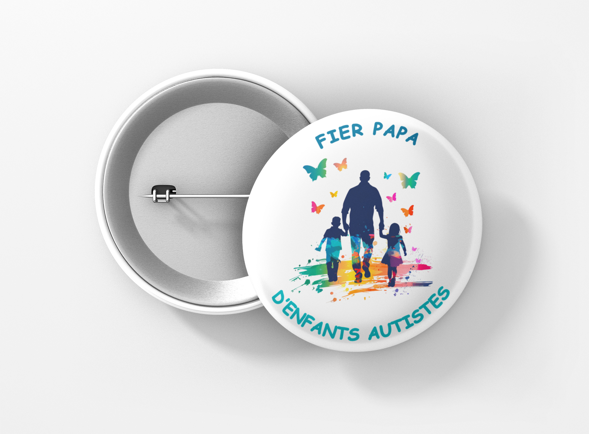 fier papa 2 enfants autistes