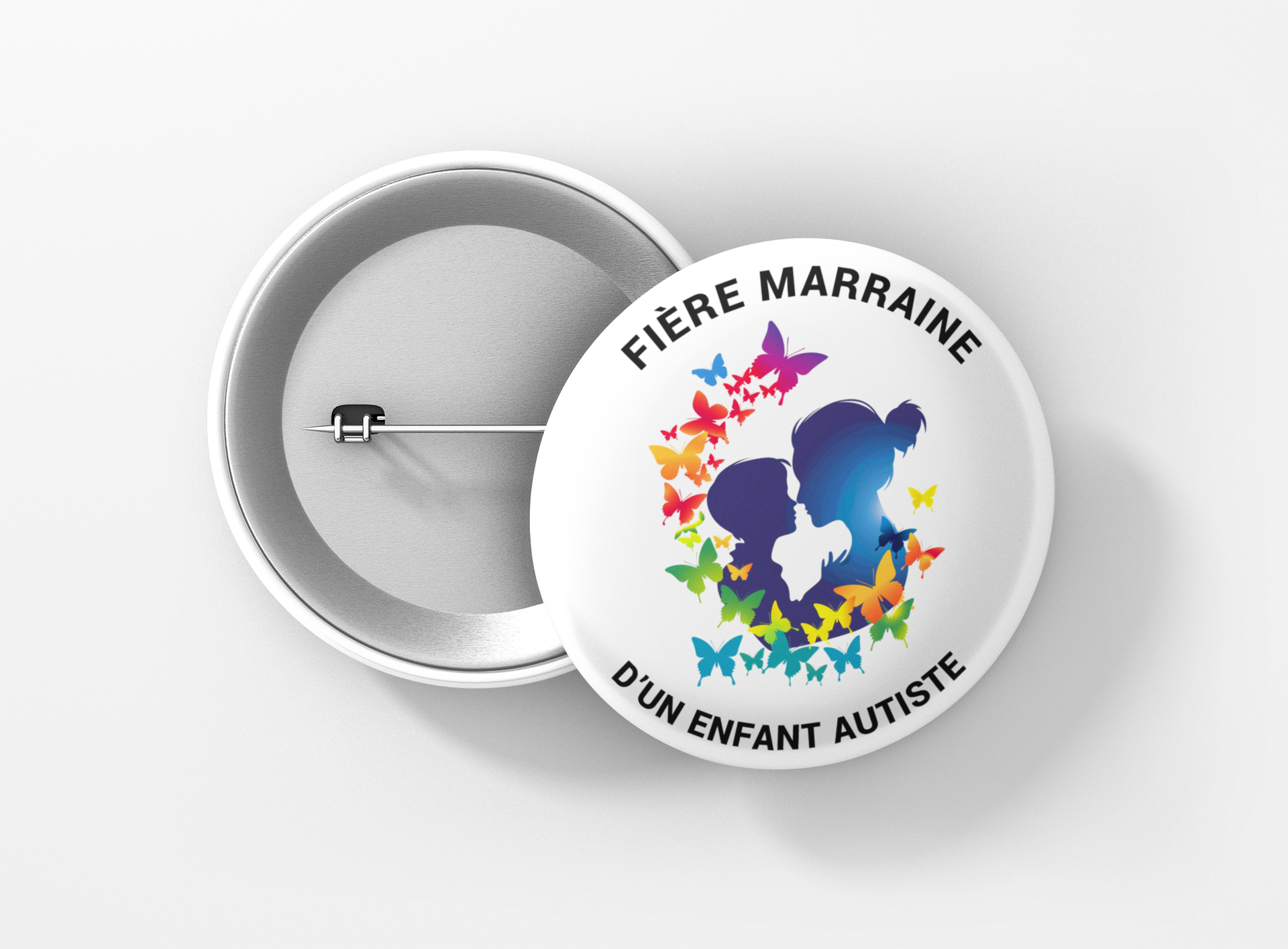 fière marraine d'un enfant autiste papillons