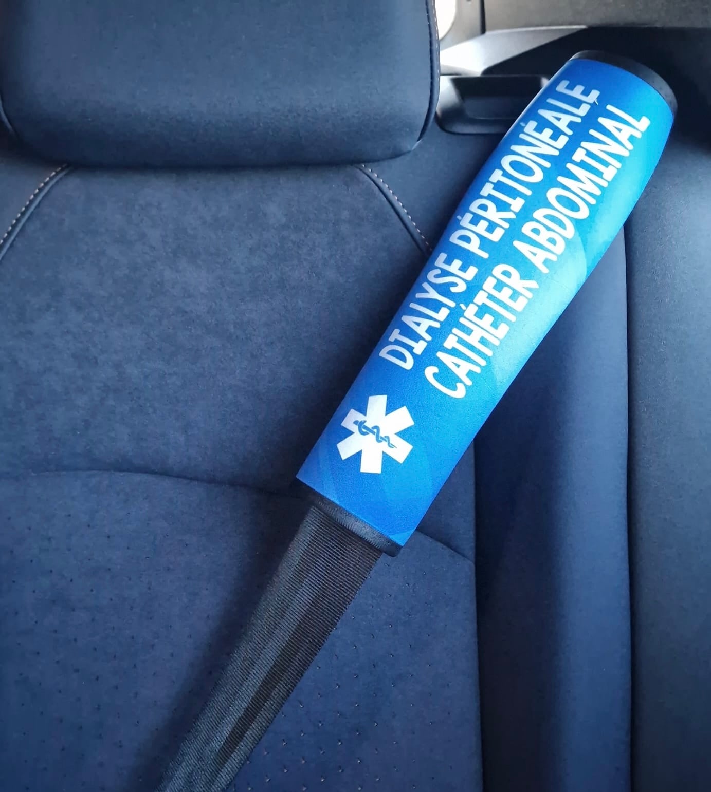 protège ceinture dialyse péritonéale bleu