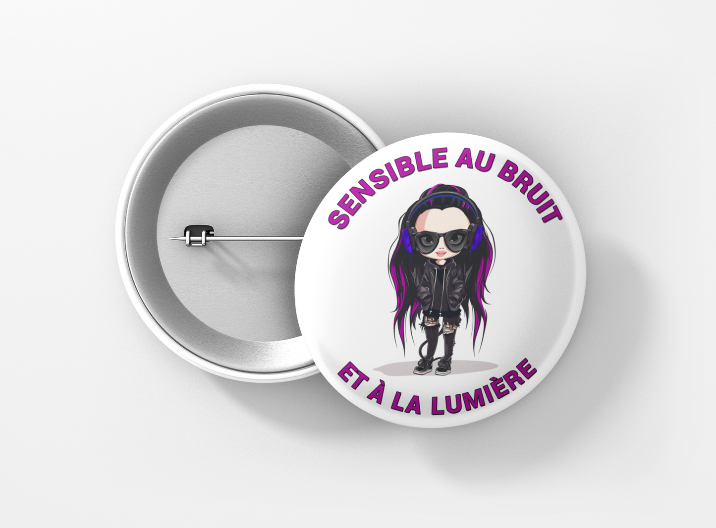 Sensibilité au bruit et à la lumière. visuel vampire sympa