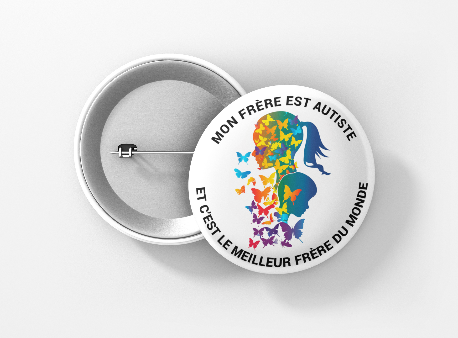 soeur frère autiste papillons